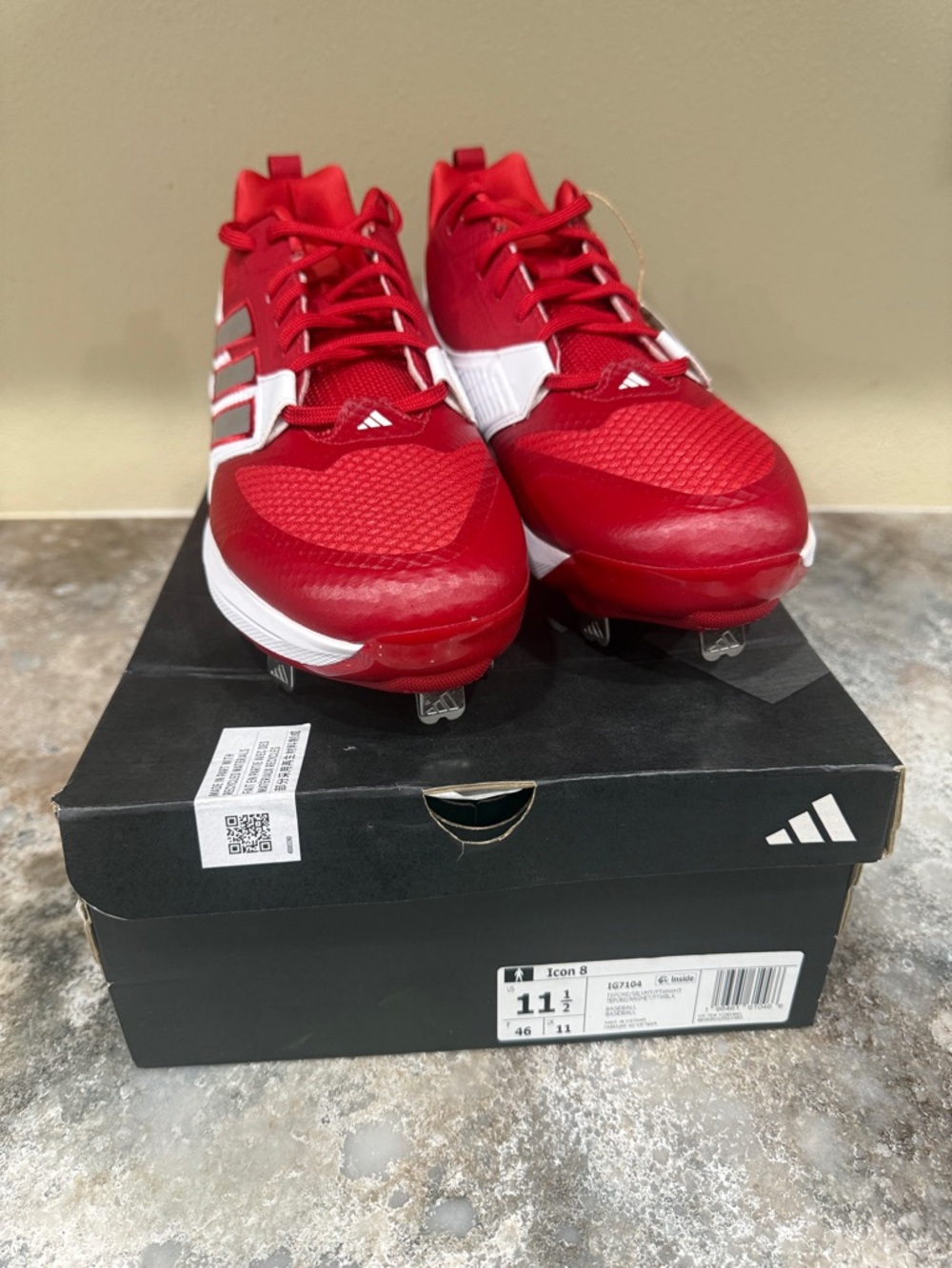 adidas Red Men's Baseball Cleats